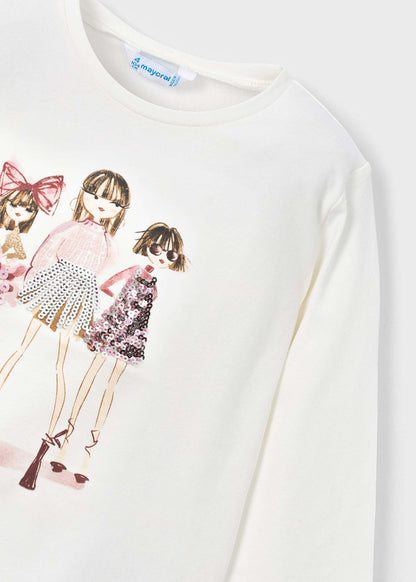 POLERA NIÑA ML MACCHIATO BUR MAYORAL