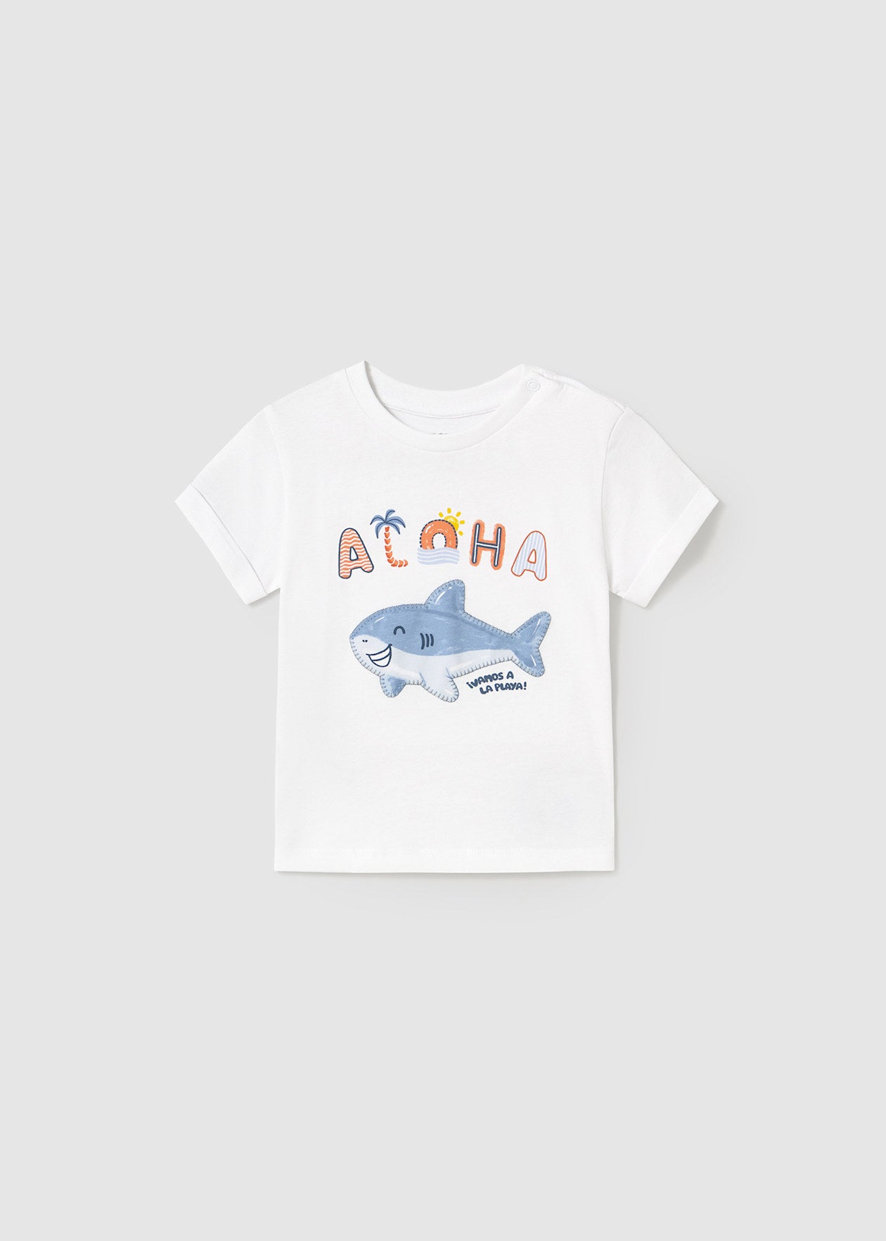 POLERA NIÑO ALOHA BLANCO MAYORAL