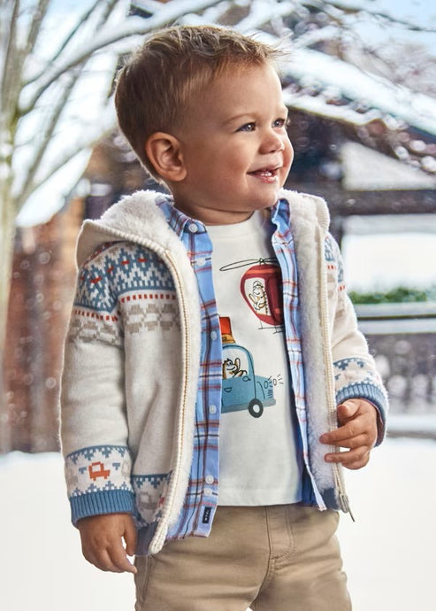 CHAQUETA NIÑO CREMA MAYORAL