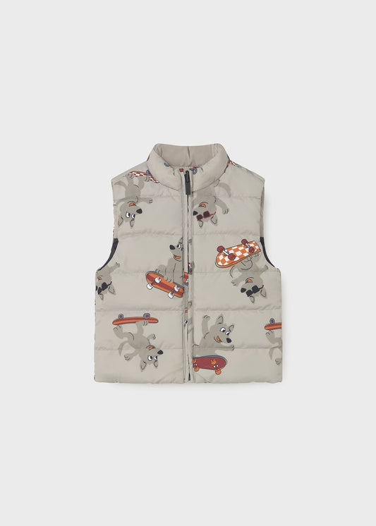 CHAQUETA NIÑO S/MANGA REVERSIBLE SOMBRA MAYORAL