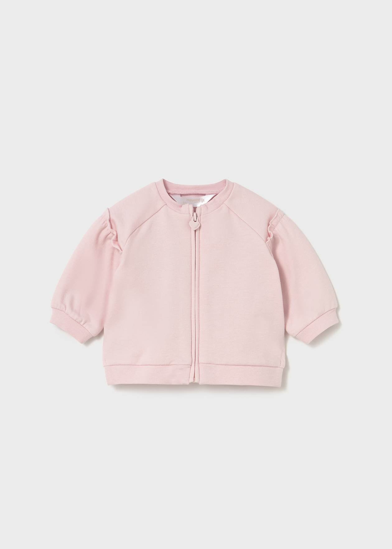 CONJUNTO NIÑA 3 PIEZAS CHALECO POLERA PANTALON ROSA BABY MAYORAL