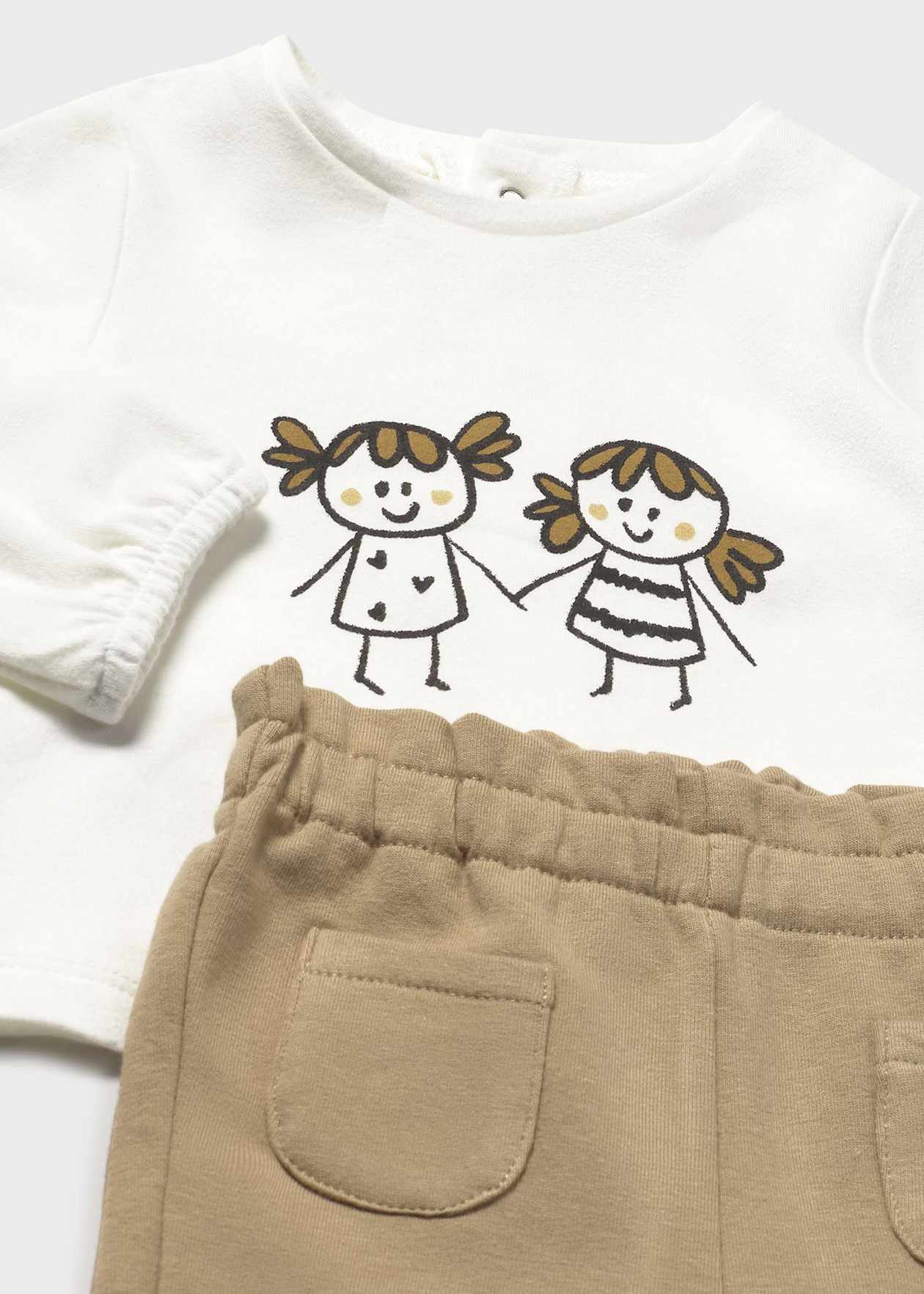 CONJUNTO NIÑA 3 PIEZAS CHAQUETA POLERA PANTALON CACAHUETE MAYORAL