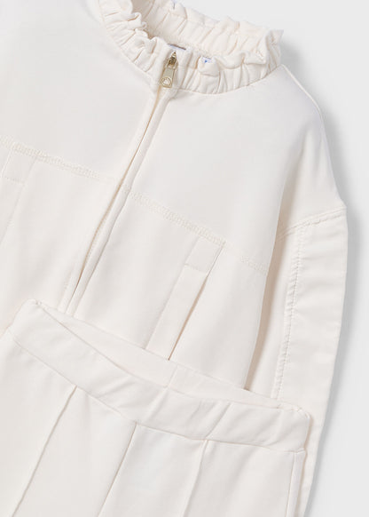 CONJUNTO NIÑA 2 PIEZAS POLERON Y PANTALON HUESO MAYORAL