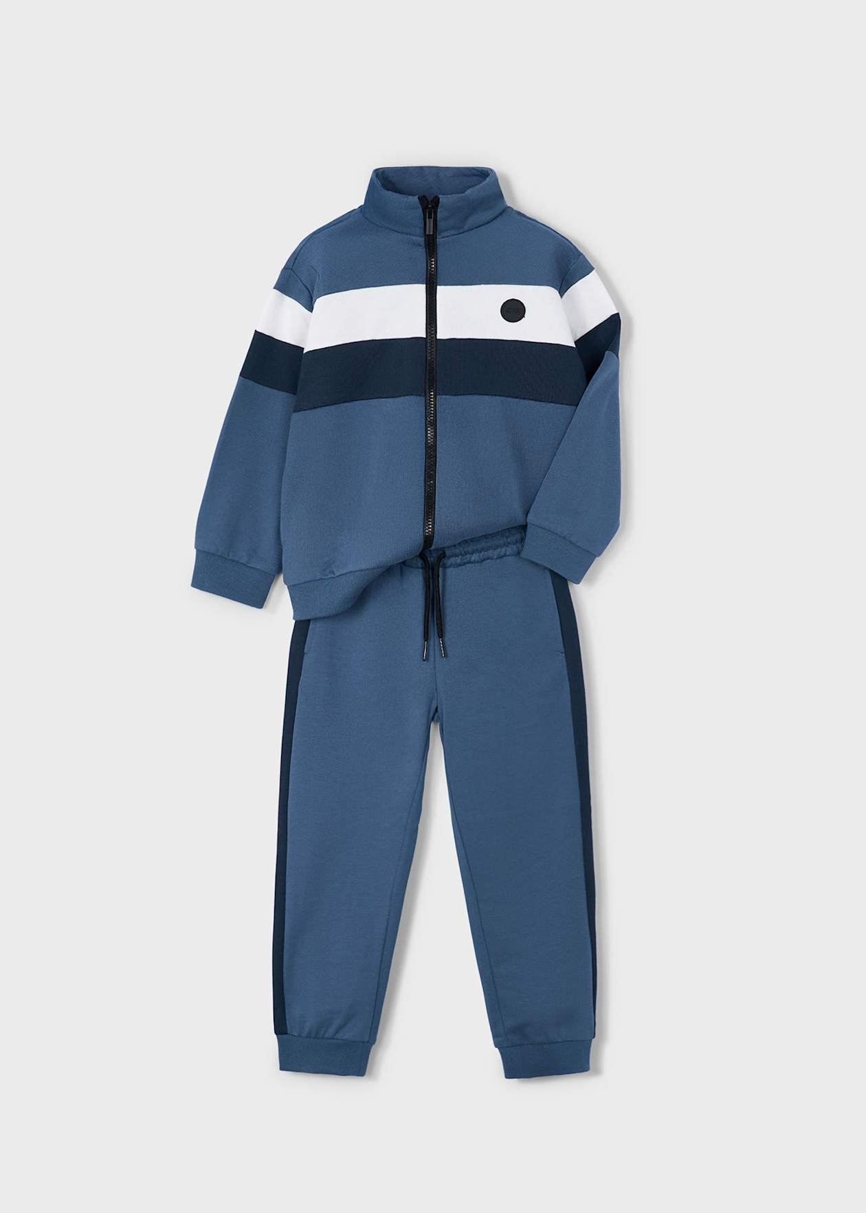 CONJUNTO NIÑO 2 PIEZAS POLERON BUZO ACERO MAYORAL