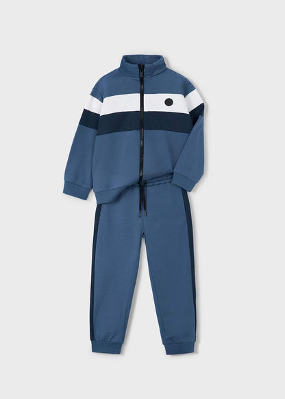 CONJUNTO NIÑO 2 PIEZAS POLERON BUZO ACERO MAYORAL