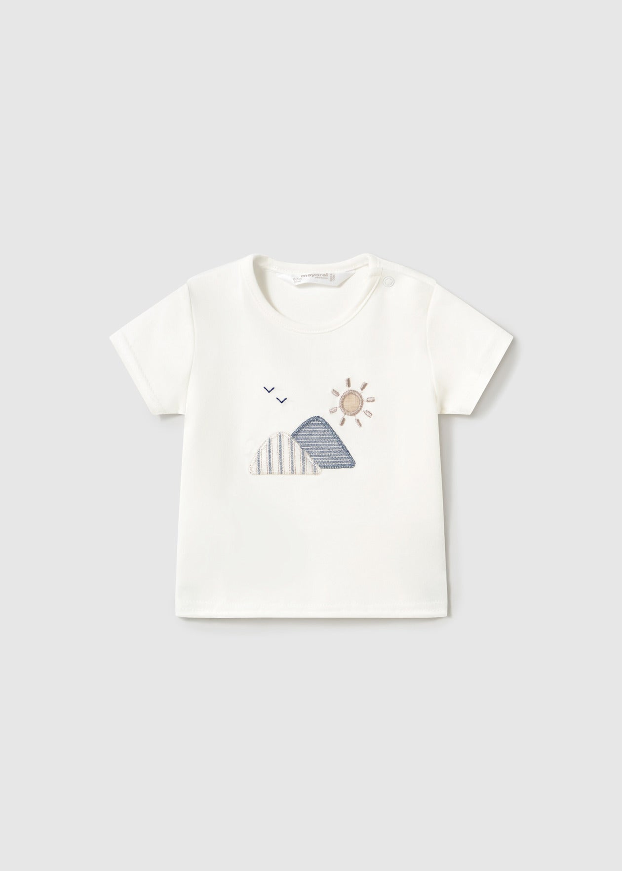 CONJUNTO NIÑO 3 PIEZAS SOBRECAMISA POLERA SHORT NATURAL MAYORAL