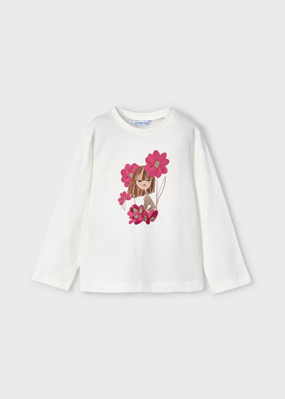 CONJUNTO NIÑA 3 PIEZAS POLERA 2 CALZAS CEREZA MAYORAL