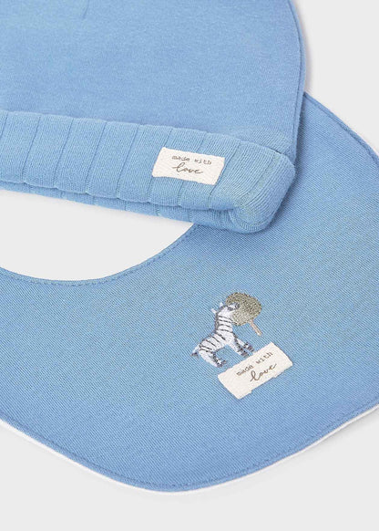 CONJUNTO NIÑO REGALO OSITO GORRO BABERO NUBE MAYORAL