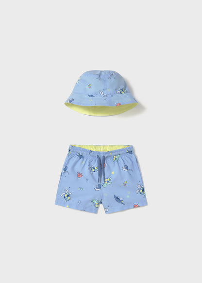 TRAJE DE BAÑO NIÑO SHORT Y GORRO BRISA MAYORAL
