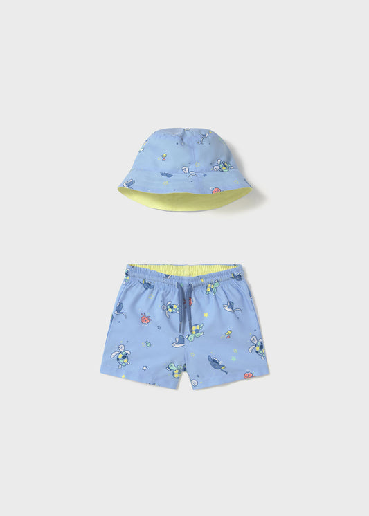 TRAJE DE BAÑO NIÑO SHORT Y GORRO BRISA MAYORAL