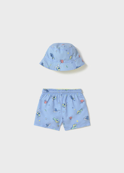 TRAJE DE BAÑO NIÑO SHORT Y GORRO BRISA MAYORAL
