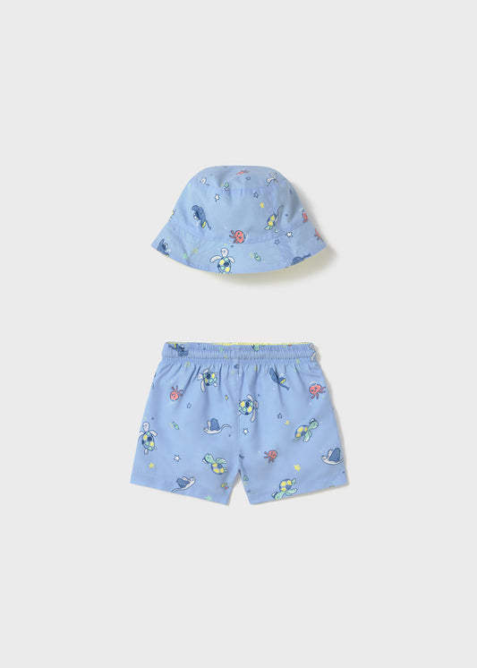 Traje de baño niño short y gorro brisa Mayoral - detalle