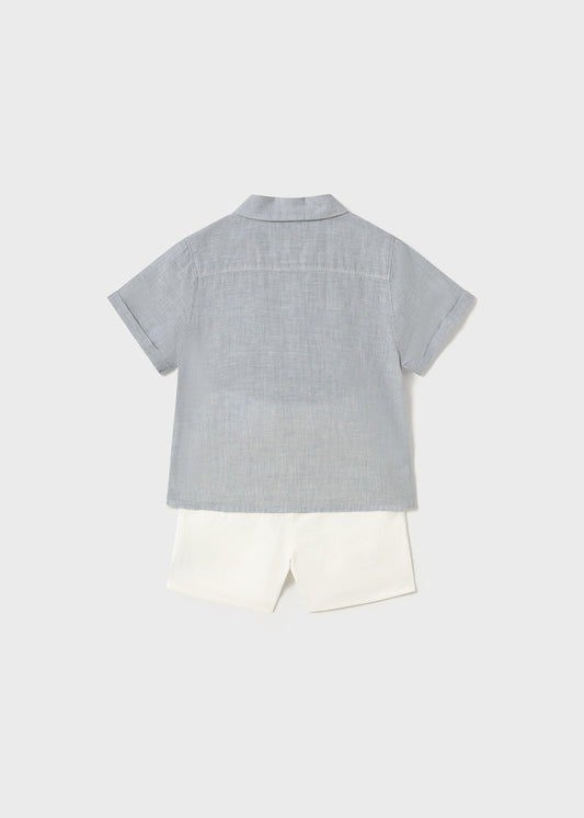 Conjunto niño camisa short regata Mayoral - detalle