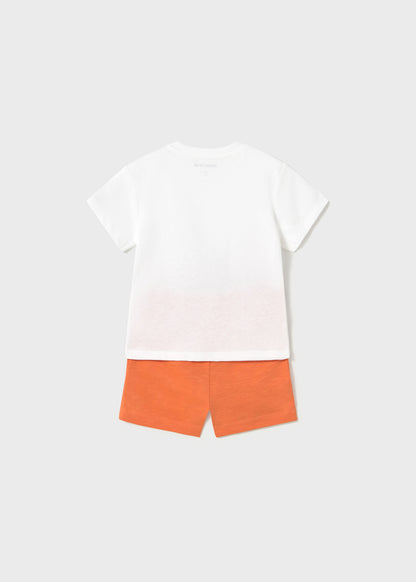 CONJUNTO NIÑO POLERA SHORT CORAL MAYORAL