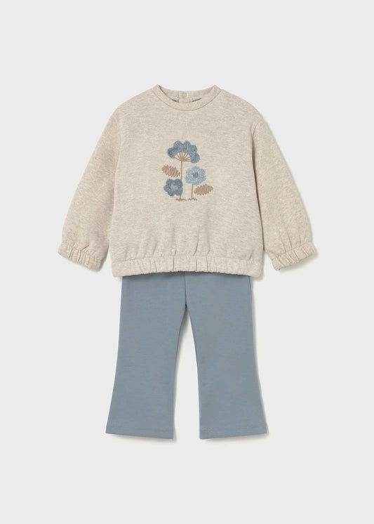 CONJUNTO NIÑA 2 PIEZAS POLERON Y CALZA BLUE MAYORAL
