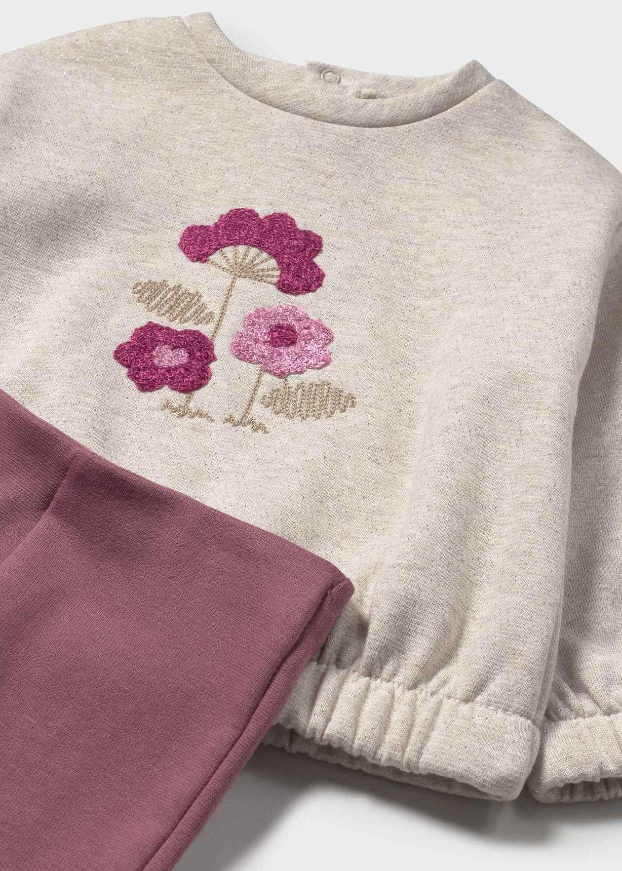 Conjunto Niña 2 Piezas Polerón y Calza Campana Rosado Mayoral