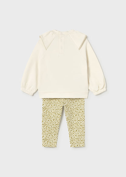 CONJUNTO NIÑA 2 PIEZAS POLERA CALZA ACEITE MAYORAL