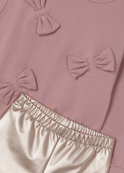 CONJUNTO NIÑA POLERON Y CALZA ROSADO MAYORAL
