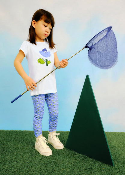 CONJUNTO NIÑA 2 PIEZAS POLERA Y CALZA AÑIL MAYORAL