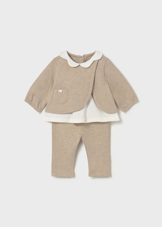 CONJUNTO NIÑA 2 PIEZAS POLERA PANTALON CEREAL MAYORAL