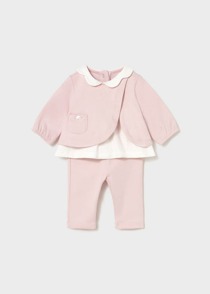 CONJUNTO NIÑA 2 PIEZAS POLERON PANTALON ROSA BABY MAYORAL