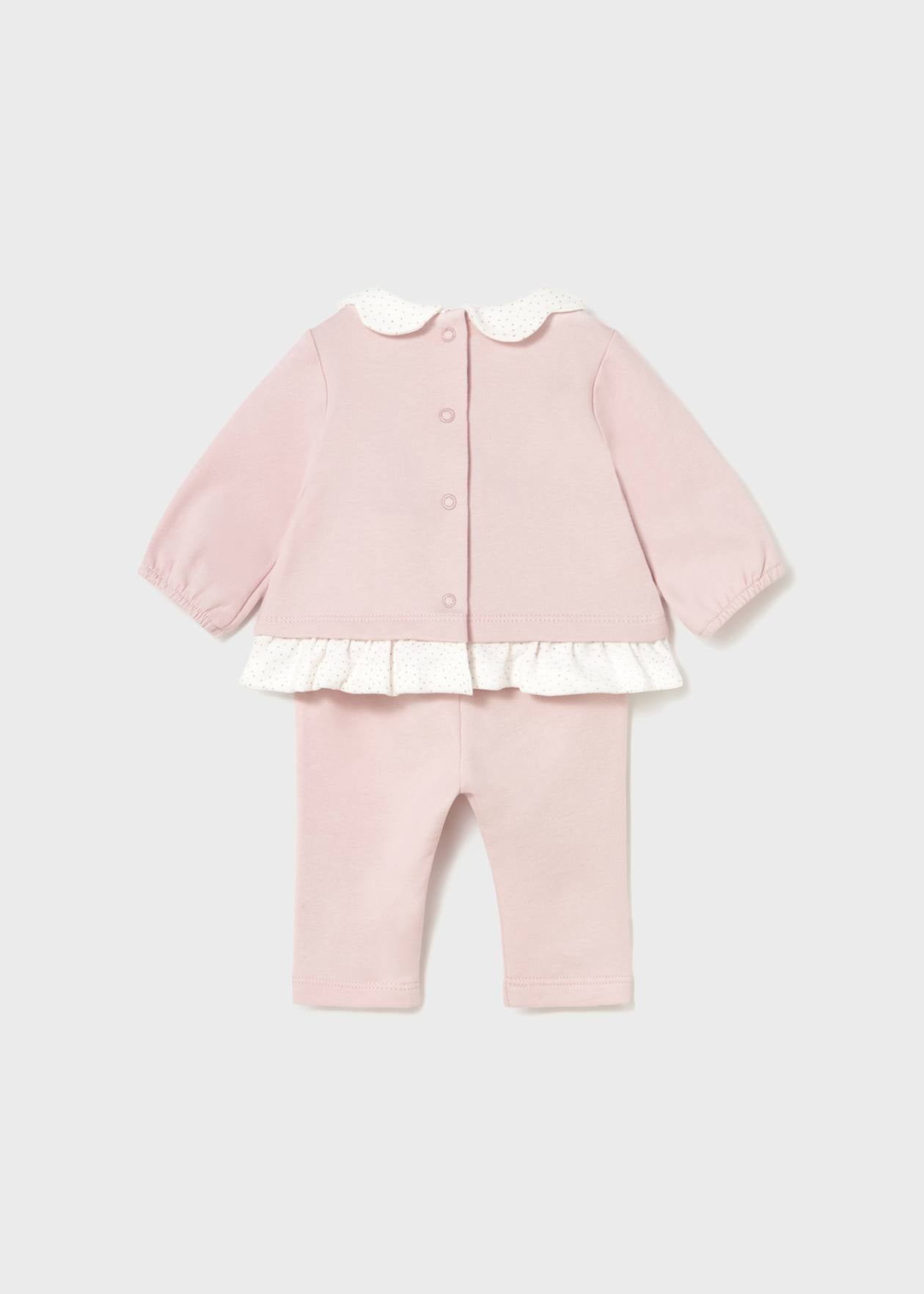 CONJUNTO NIÑA 2 PIEZAS POLERON PANTALON ROSA BABY MAYORAL