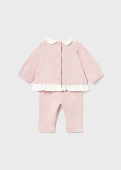 CONJUNTO NIÑA 2 PIEZAS POLERON PANTALON ROSA BABY MAYORAL