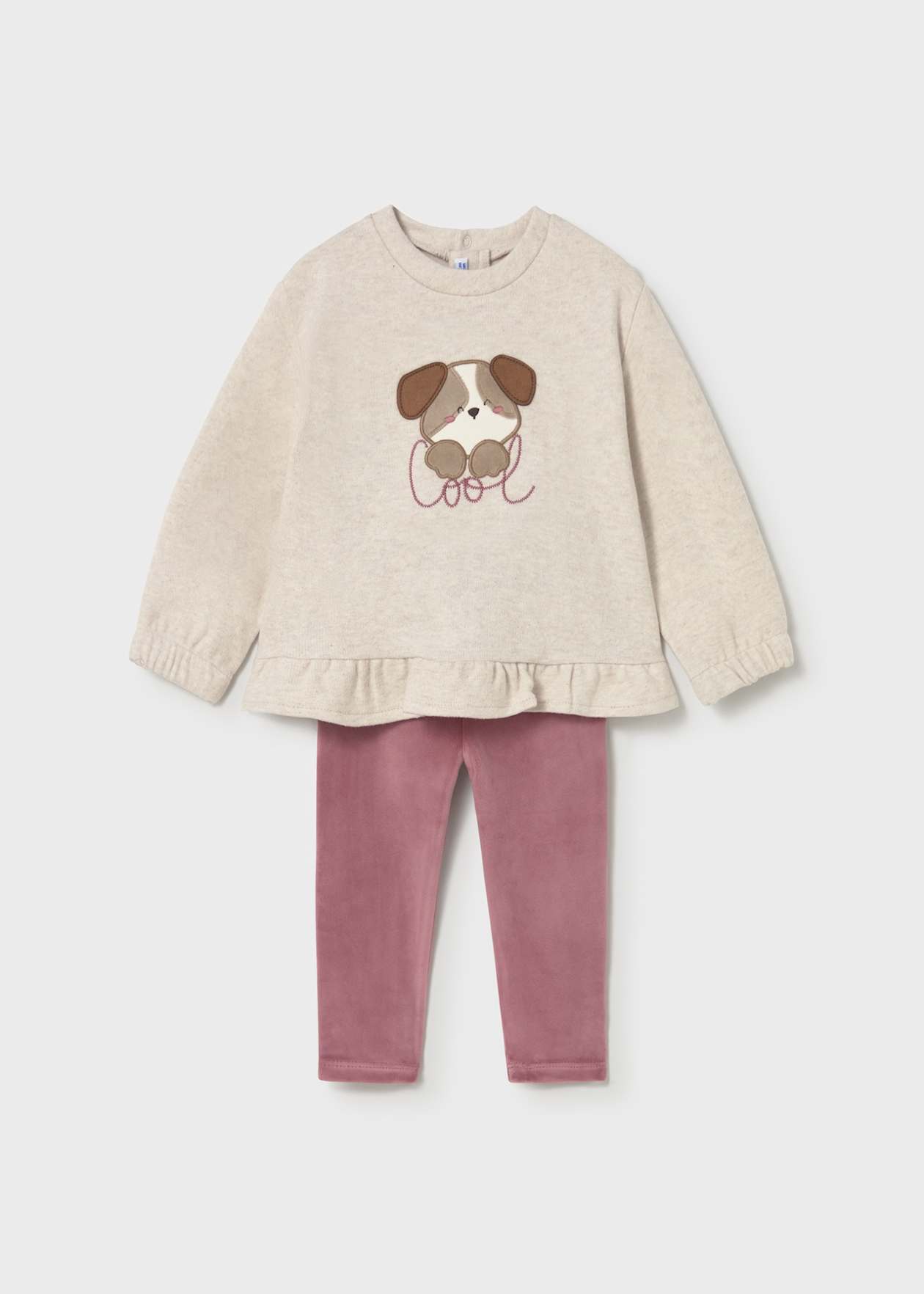 CONJUNTO NIÑA 2 PIEZAS POLERON Y CALZA ROSADO MAYORAL