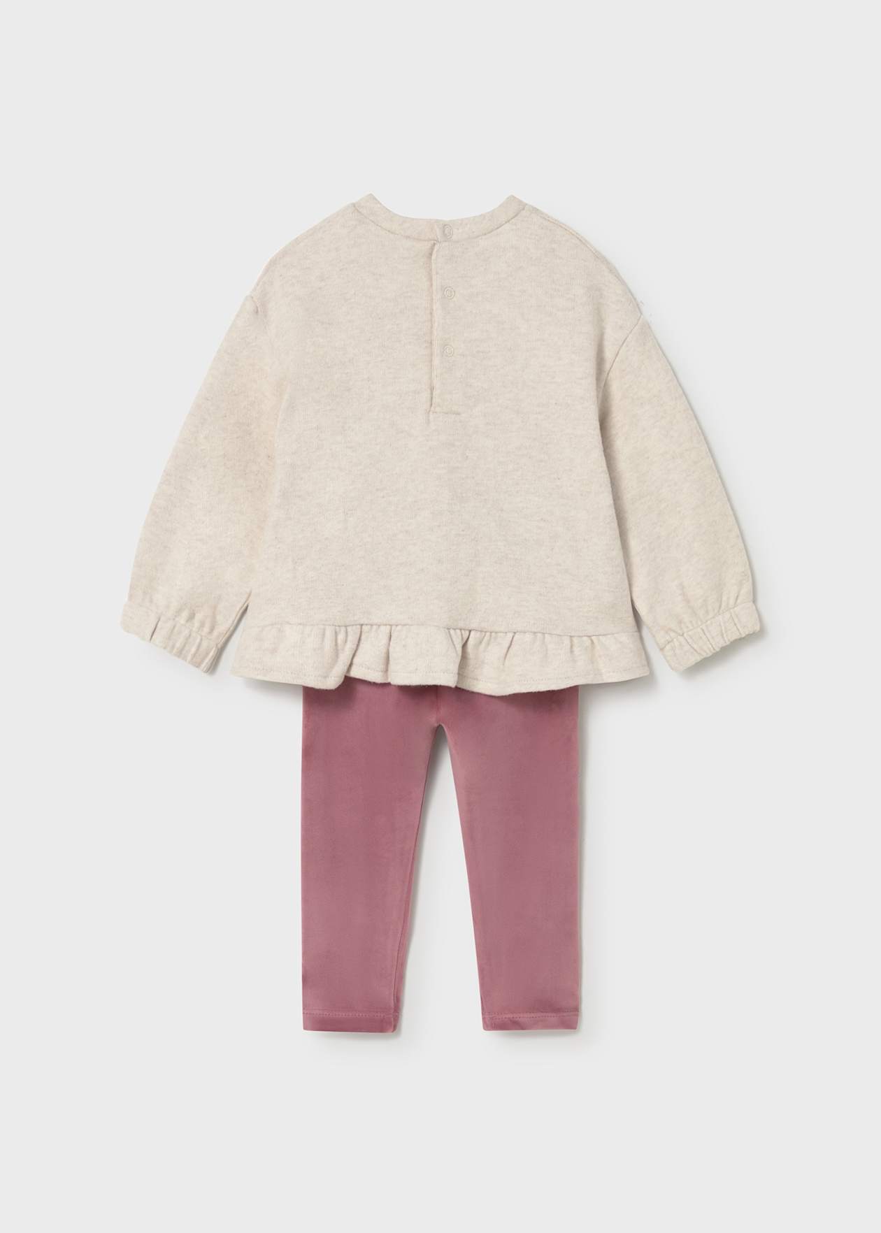CONJUNTO NIÑA 2 PIEZAS POLERON Y CALZA ROSADO MAYORAL