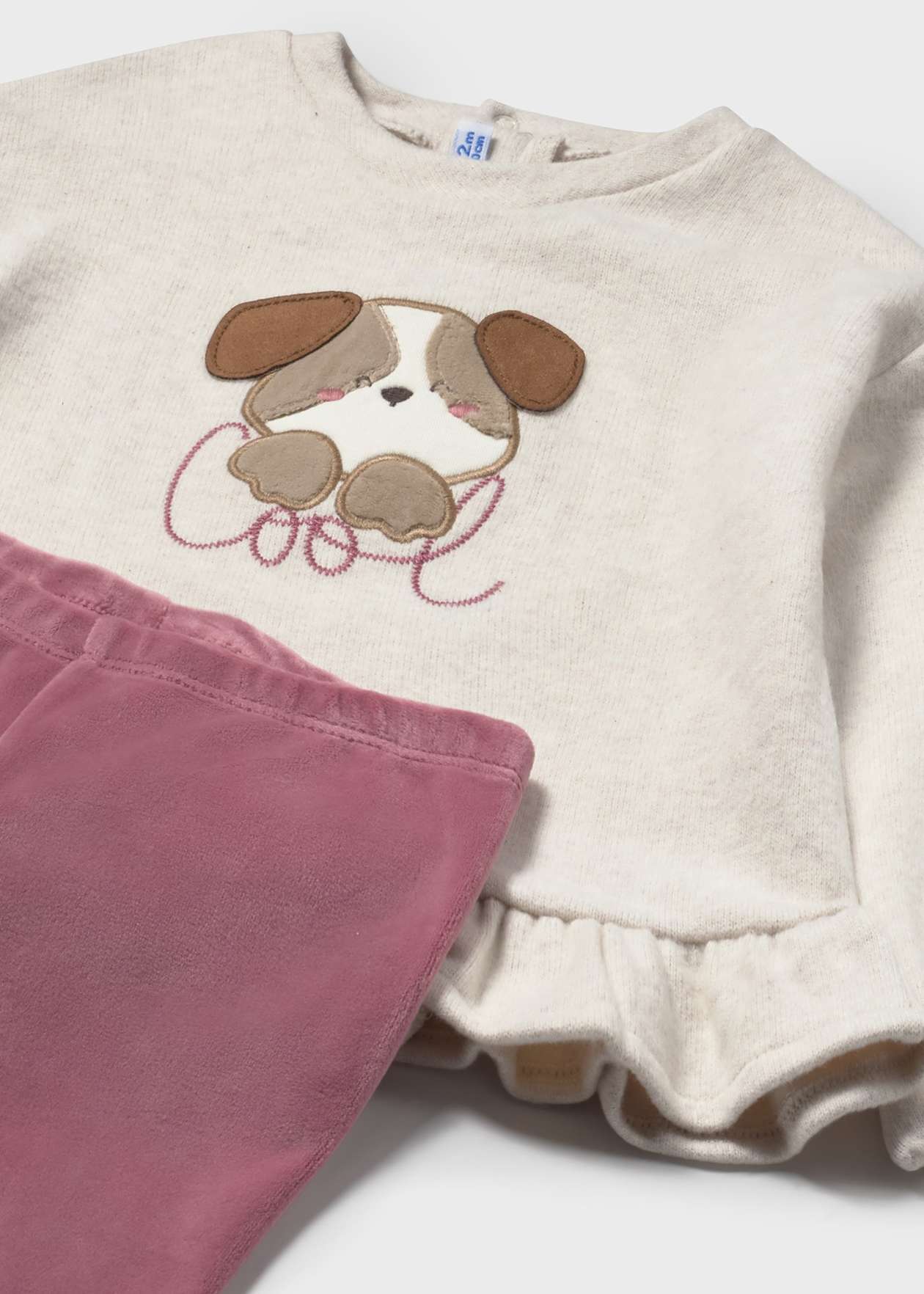 CONJUNTO NIÑA 2 PIEZAS POLERON Y CALZA ROSADO MAYORAL