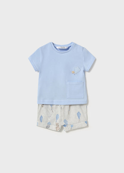 CONJUNTO NIÑO POLERA SHORT CIELO MAYORAL