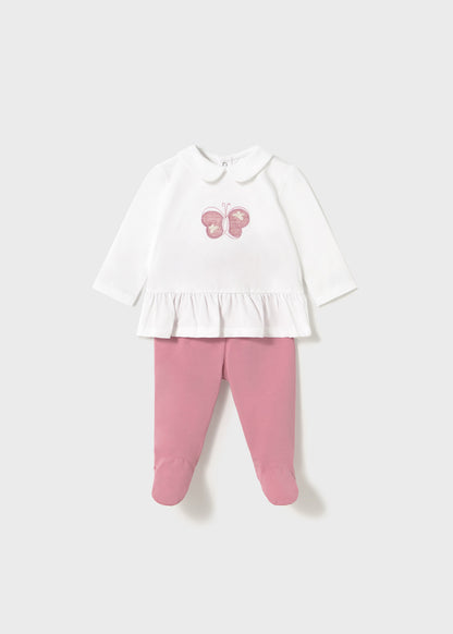 CONJUNTO NIÑA 2 PIEZAS POLERA Y PANTY ROSADO HIBISCUS MAYORAL