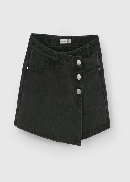 FALDA Y SHORT NIÑA NEGRO COLLOKY