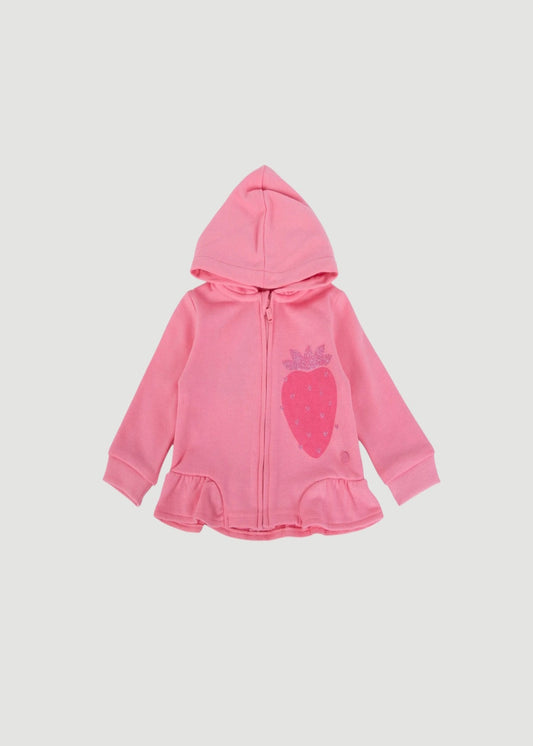 POLERON NIÑA CIERRE ROSADO