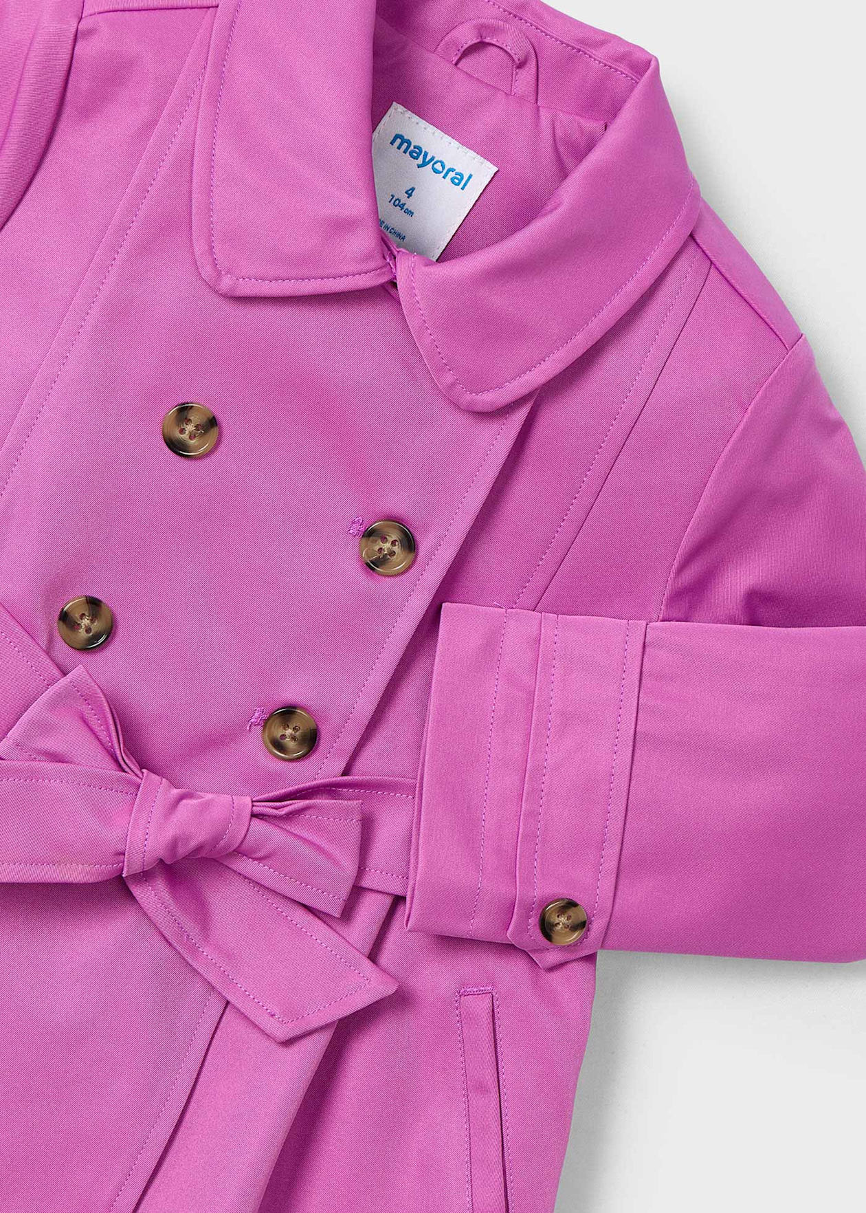 CHAQUETA NIÑA GABARDINA ROSADO MAYORAL