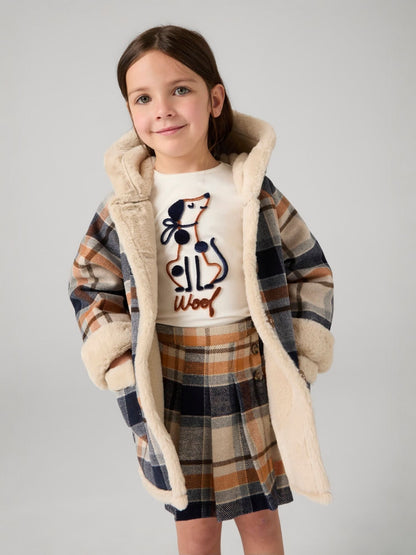ABRIGO NIÑA CUADROS MARINO MAYORAL