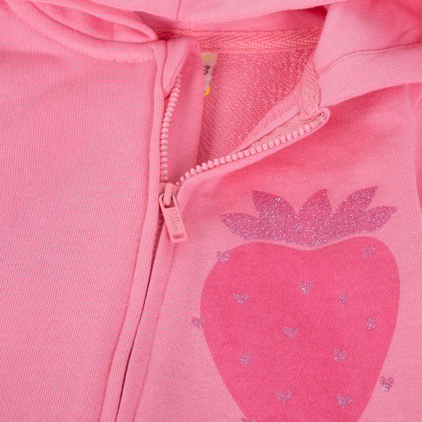 POLERON NIÑA CIERRE ROSADO