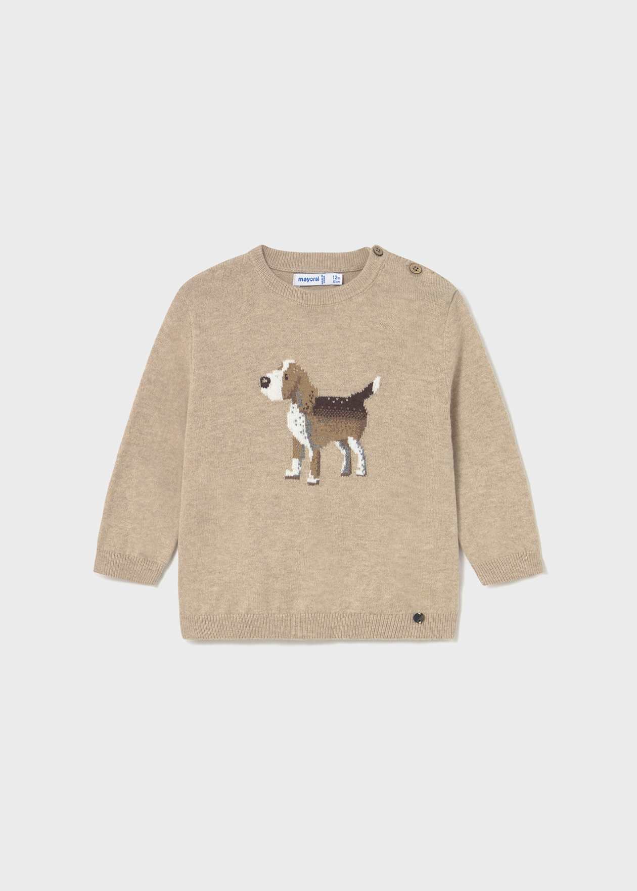 SUETER NIÑO PERRITO BEIGE MAYORAL