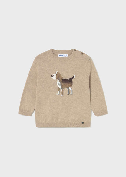 SUETER NIÑO PERRITO BEIGE MAYORAL