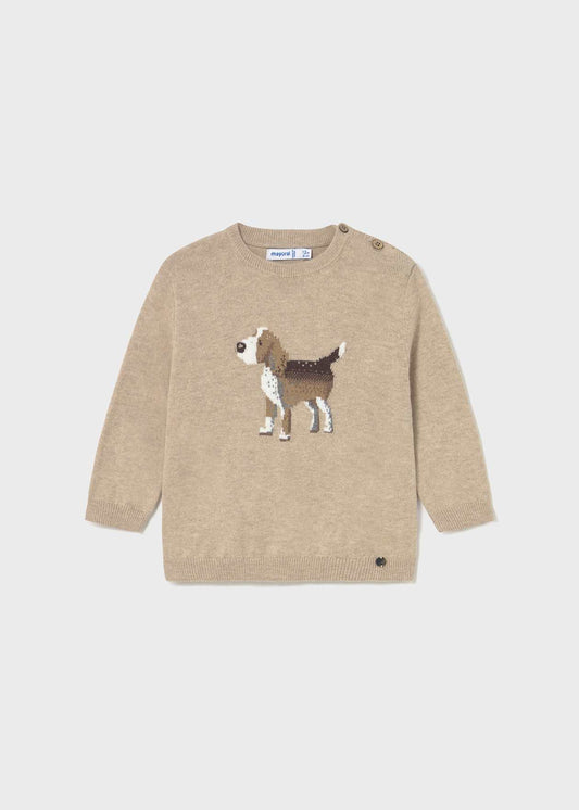SUETER NIÑO PERRITO BEIGE MAYORAL