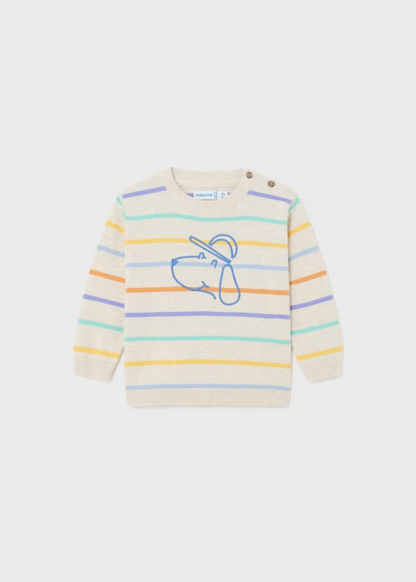 SUÉTER NIÑO PERRITO RAYAS MAYORAL