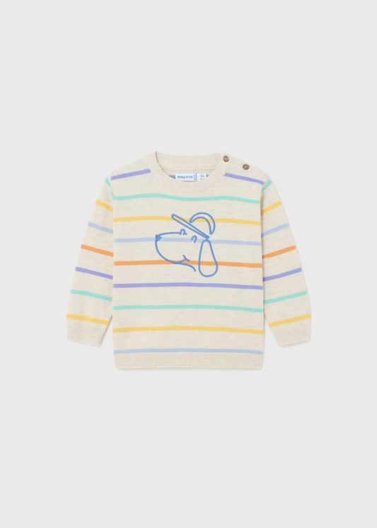 SUÉTER NIÑO PERRITO RAYAS MAYORAL