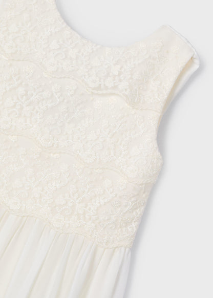 ENTERITO NIÑA MONO CEREMONIA CRUDO MAYORAL