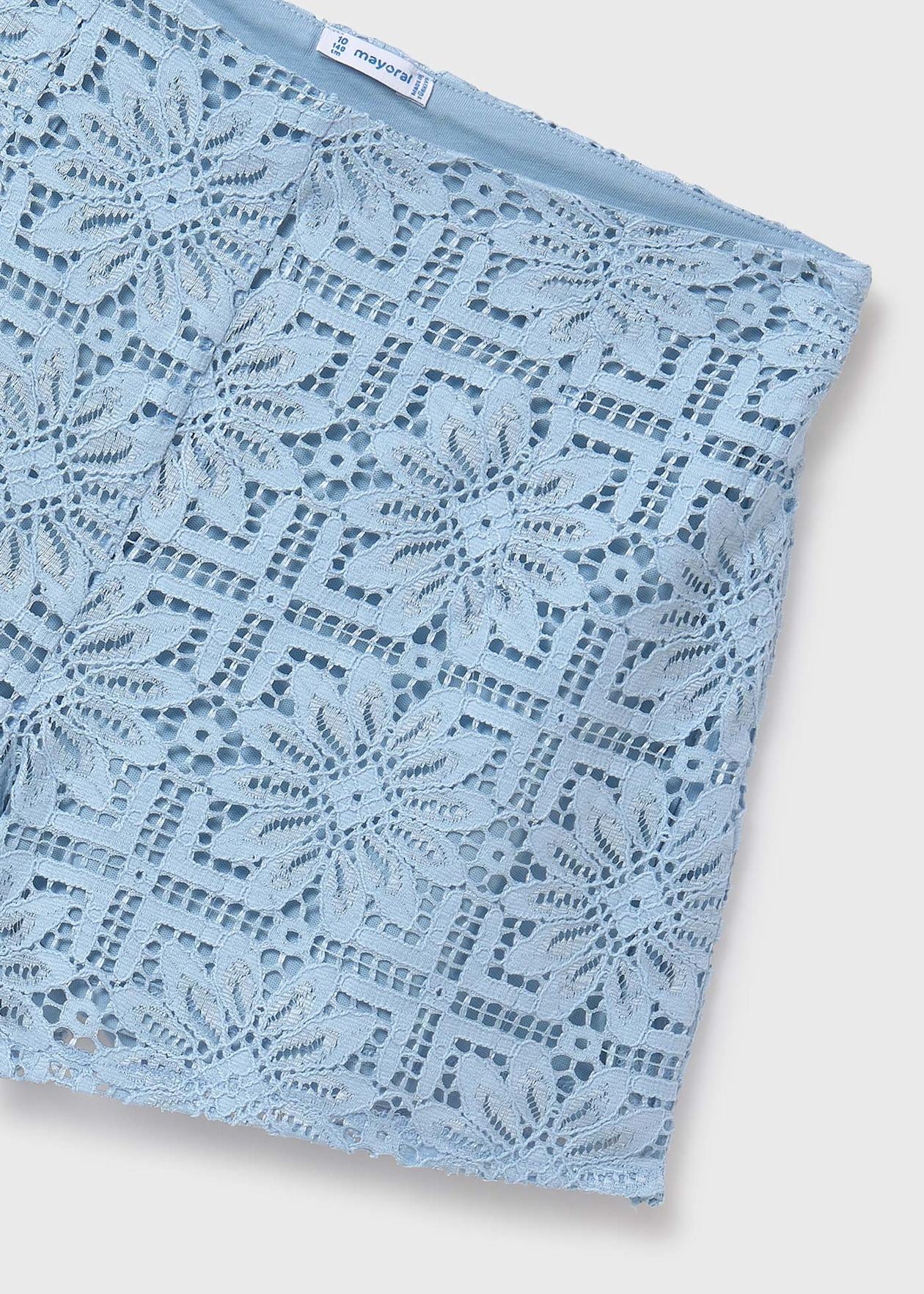 SHORT NIÑA ENCAJE LAGO MAYORAL