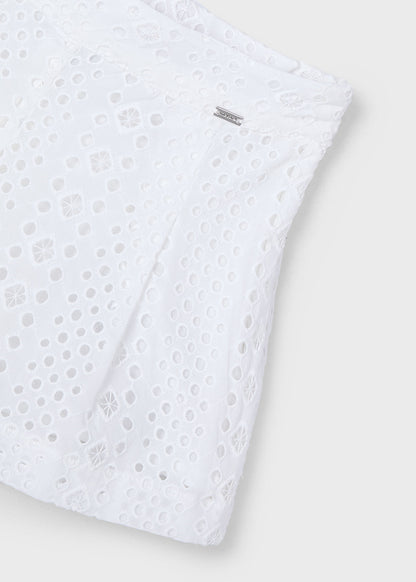 SHORT NIÑA BLANCO MAYORAL