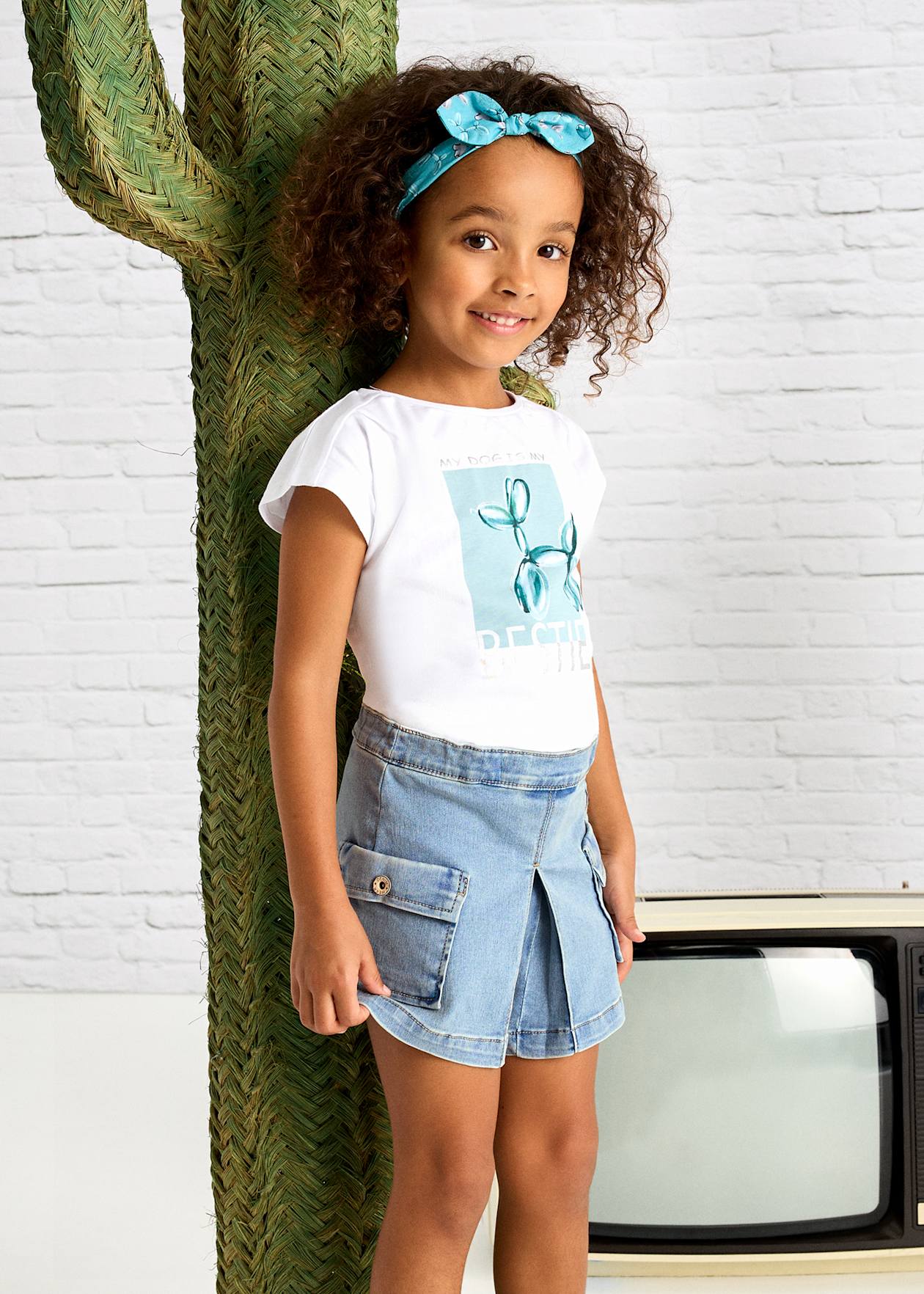 SHORT NIÑA JEANS CLARO MAYORAL