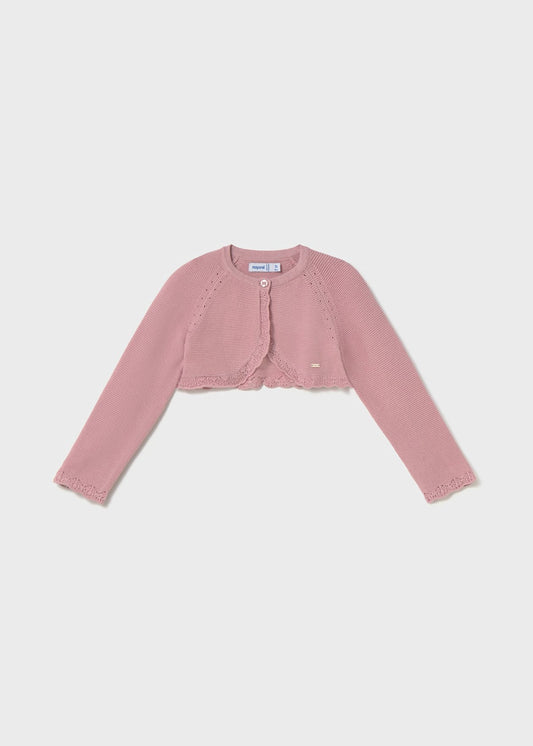 CHALECO NIÑA BOLERO ROSADO MAYORAL