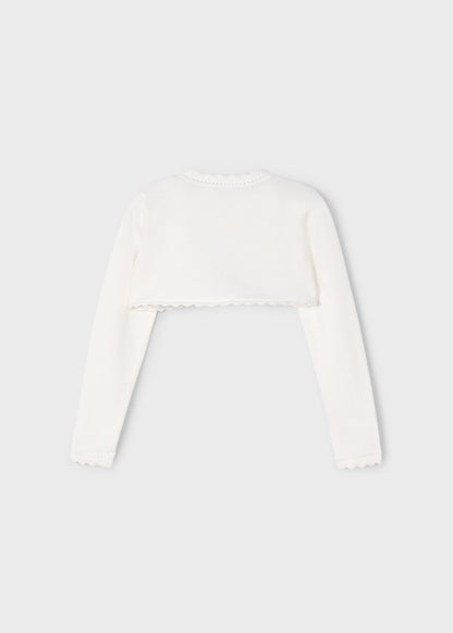 CHALECO NIÑA BOLERO ESENCIAL BLANCO MAYORAL
