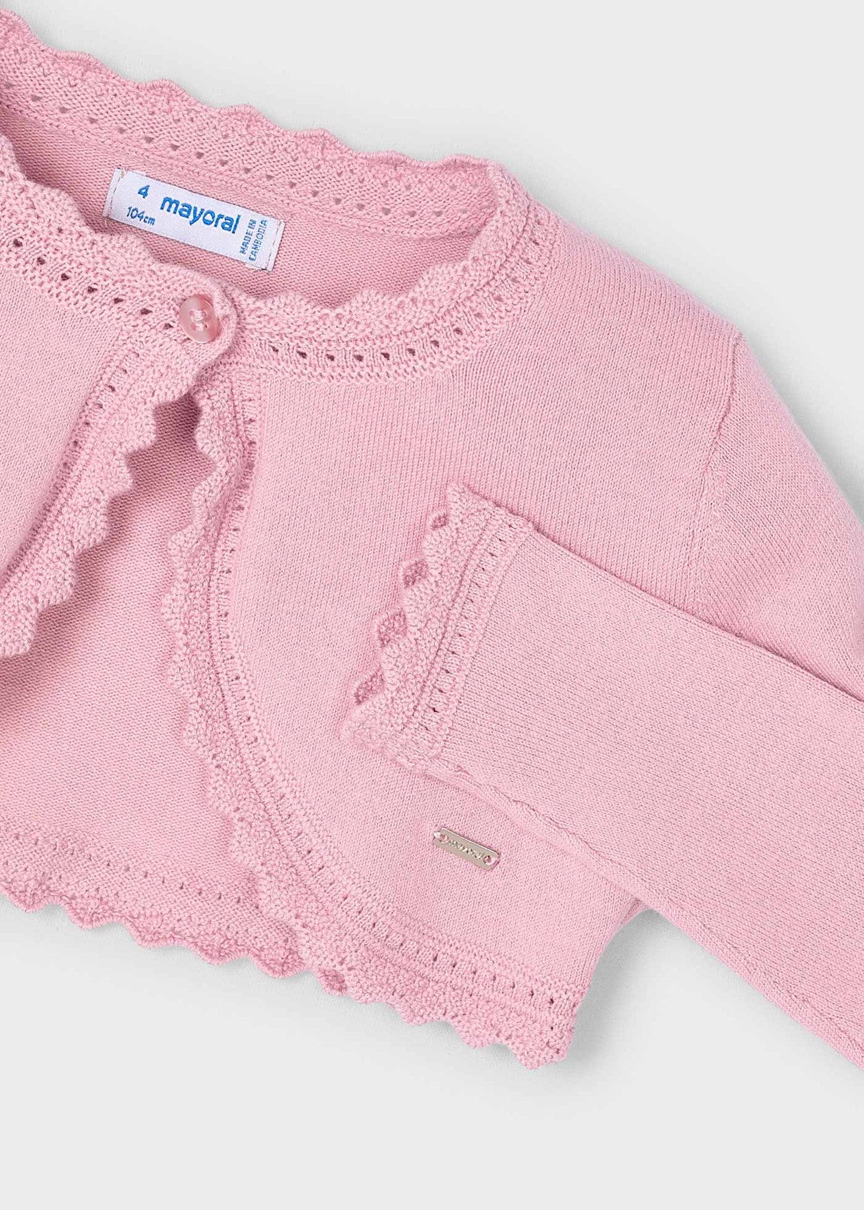 CHALECO NIÑA BOLERO ESENCIAL ROSADO MAYORAL