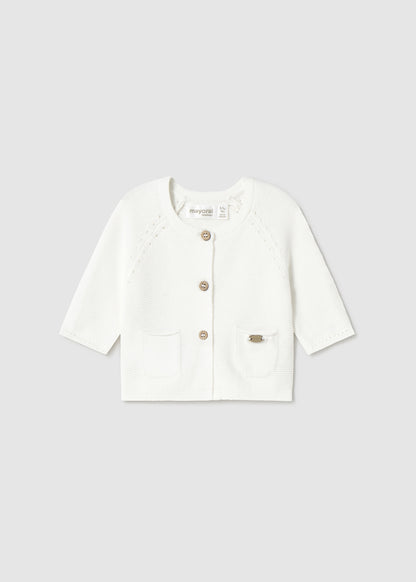 CHALECO NIÑA BLANCO NATURAL MAYORAL